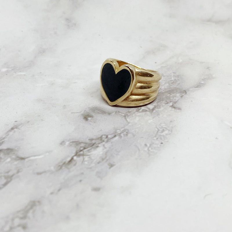 טבעת ליאורה אימייל שחור